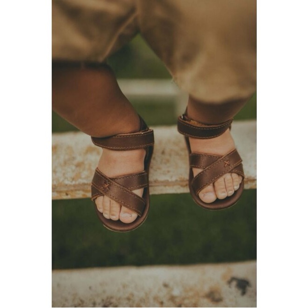 Donsje Tobi Sandals Cognac Classic Leather Sandals 18-24 M US 5-6